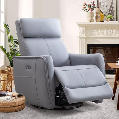Fauteuil inclinable pivotant et électrique de 32,3 pouces de large avec ports USB