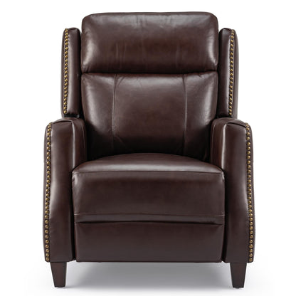 Fauteuil inclinable Power Club en cuir véritable de 32,7 po de large