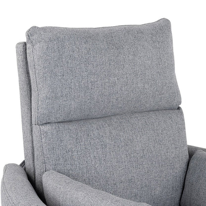 Fauteuil inclinable à bascule pour allaitement, pivotant avec 2 oreillers, chaise confortable