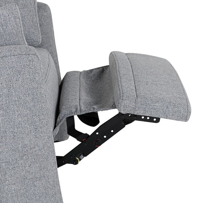 Fauteuil inclinable à bascule pour allaitement, pivotant avec 2 oreillers, chaise confortable