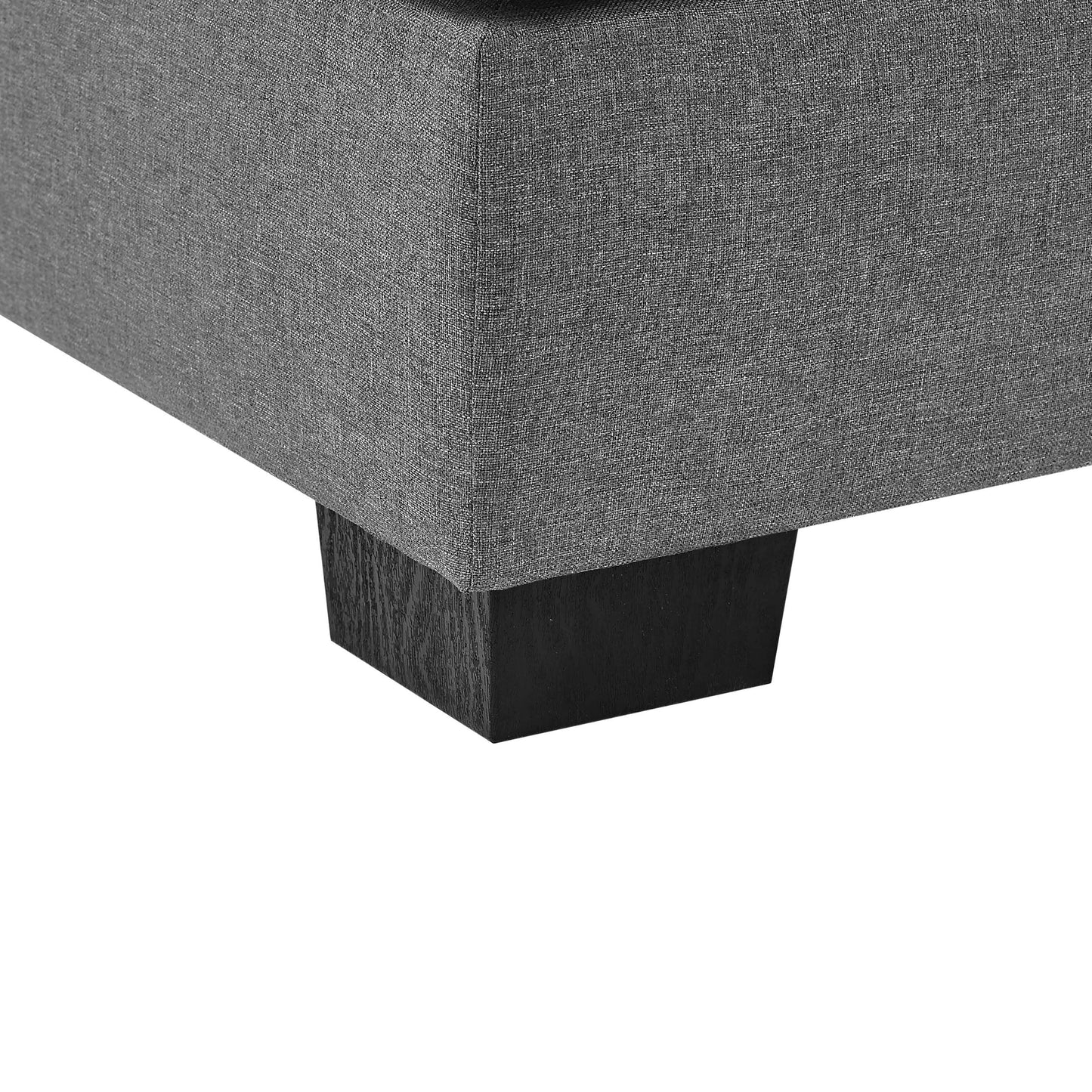 Chaise longue large de 34 po, rembourrage doux, mélange de polyester durable, siège et dossier capitonnés à boutons offrant un style et un confort intemporels