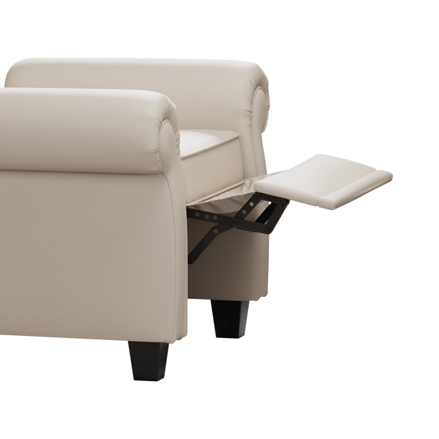 Fauteuil capitonné réglable 35.04 avec pieds robustes