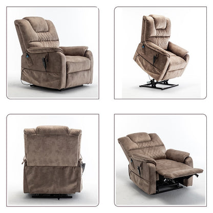 Fauteuil inclinable électrique double de 35,5 W, massage et chauffage, 180 degrés