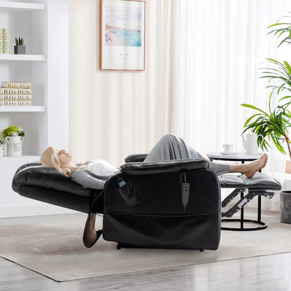 Fauteuil inclinable électrique double de 35,5 W, massage et chauffage, 180 degrés