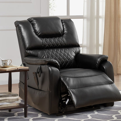 Fauteuil inclinable électrique double de 35,5 W, massage et chauffage, 180 degrés