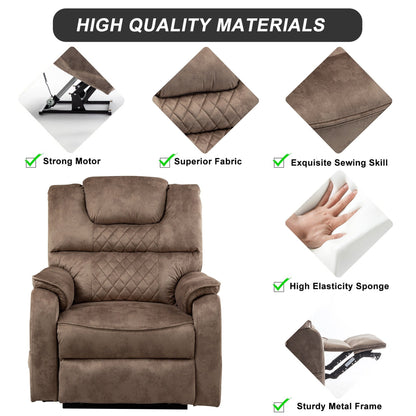 Fauteuil inclinable électrique double de 35,5 W, massage et chauffage, 180 degrés