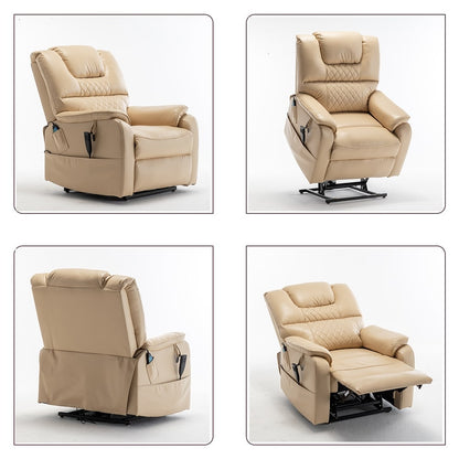 Fauteuil inclinable électrique double de 35,5 W, massage et chauffage, 180 degrés
