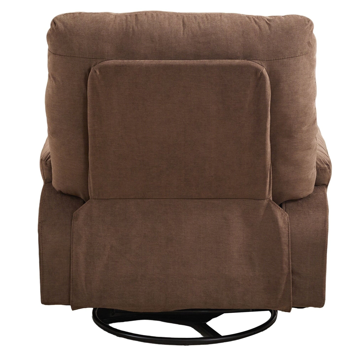 Fauteuil inclinable manuel pivotant à 360° en tissu avec repose-pieds coulissant et poches latérales
