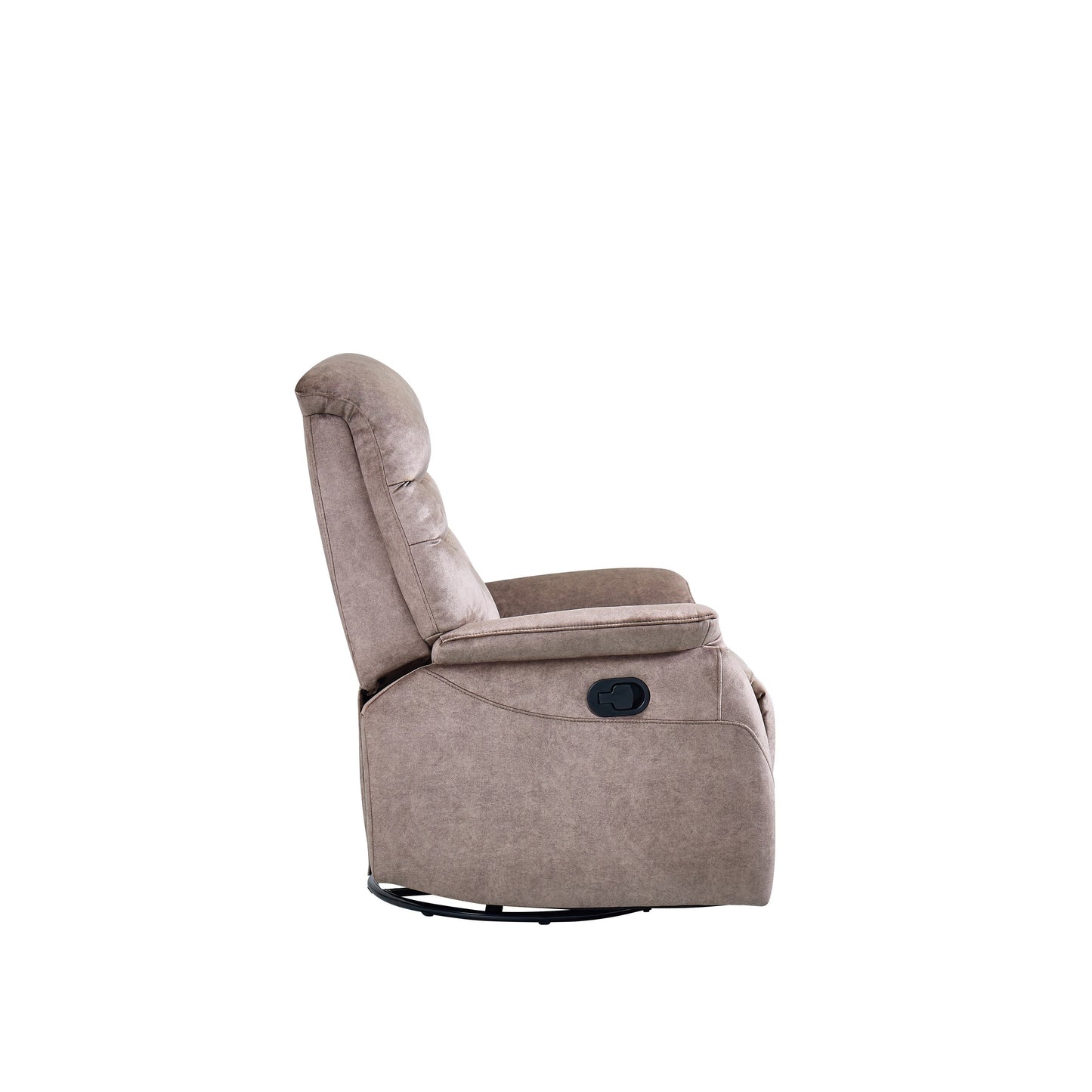 Fauteuil inclinable pivotant à 360°, fauteuil de salon moderne en velours, canapé simple réglable avec support lombaire