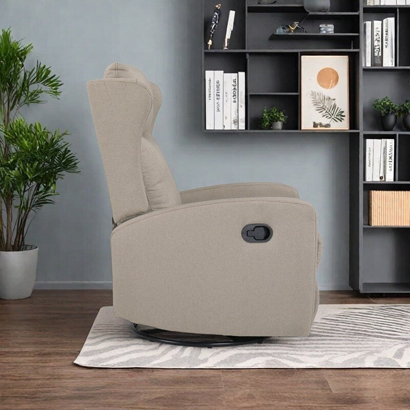 Fauteuil inclinable pivotant à 360° avec dossier réglable - Design moderne pour salon, bureau et espaces de divertissement
