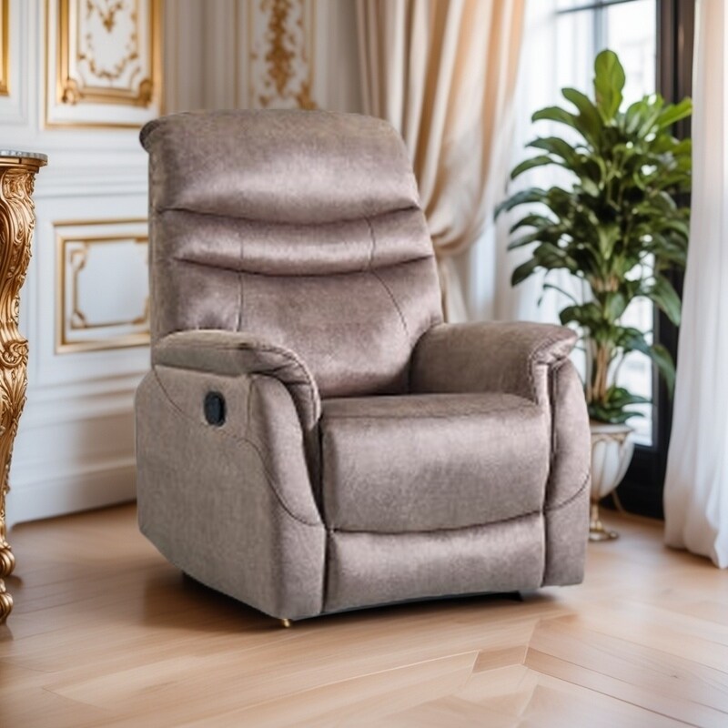 Fauteuil inclinable pivotant à 360° avec dossier réglable, tissu résistant, canapé inclinable moderne avec soutien lombaire