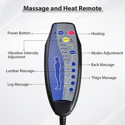 Fauteuil inclinable à bascule manuel pivotant à 360° avec massage et vibrations