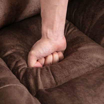 Fauteuil inclinable à bascule manuel pivotant à 360° avec massage et vibrations