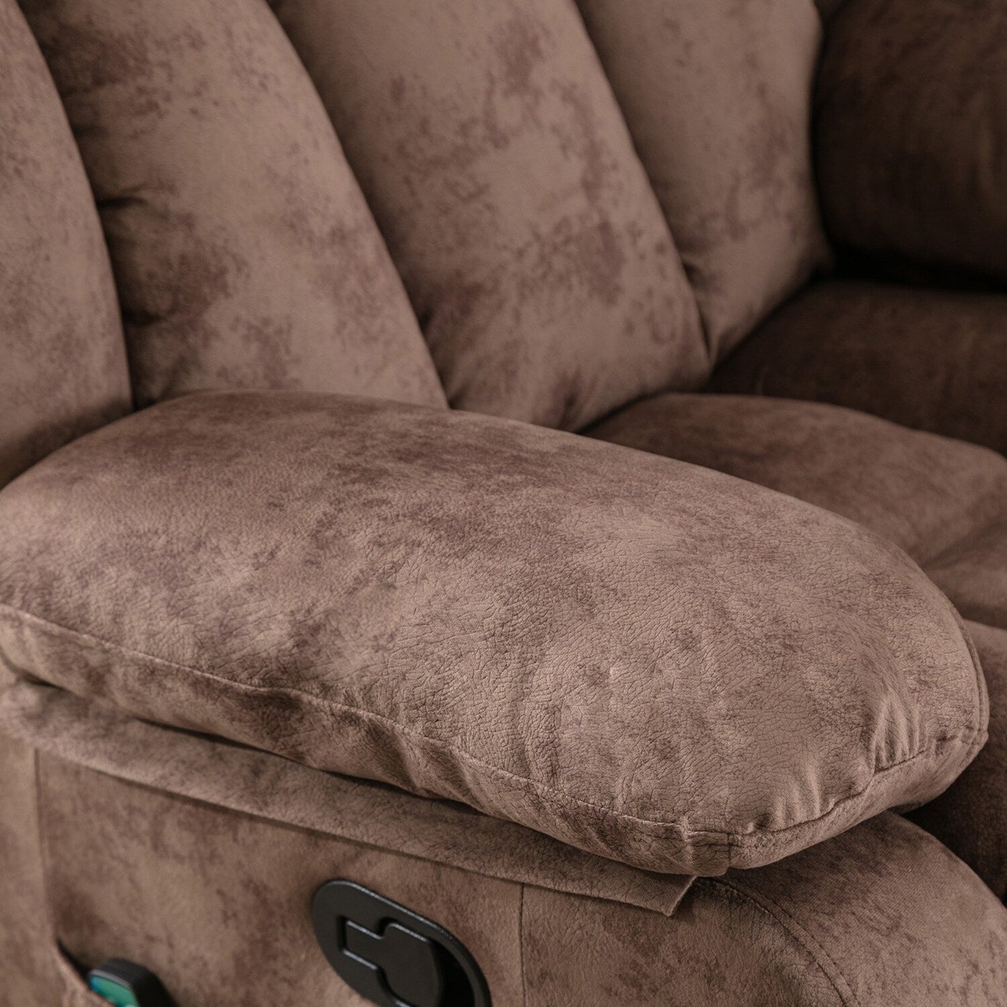 Fauteuil inclinable à bascule manuel pivotant à 360° avec massage et vibrations