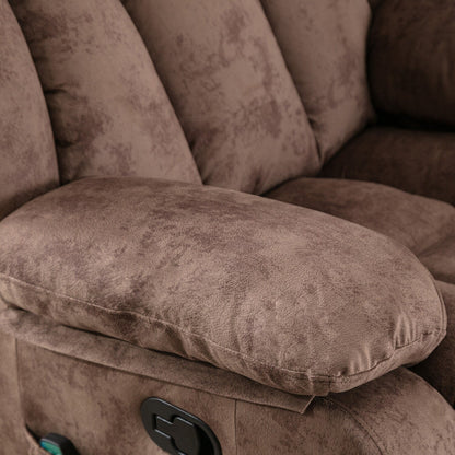 Fauteuil inclinable à bascule manuel pivotant à 360° avec massage et vibrations