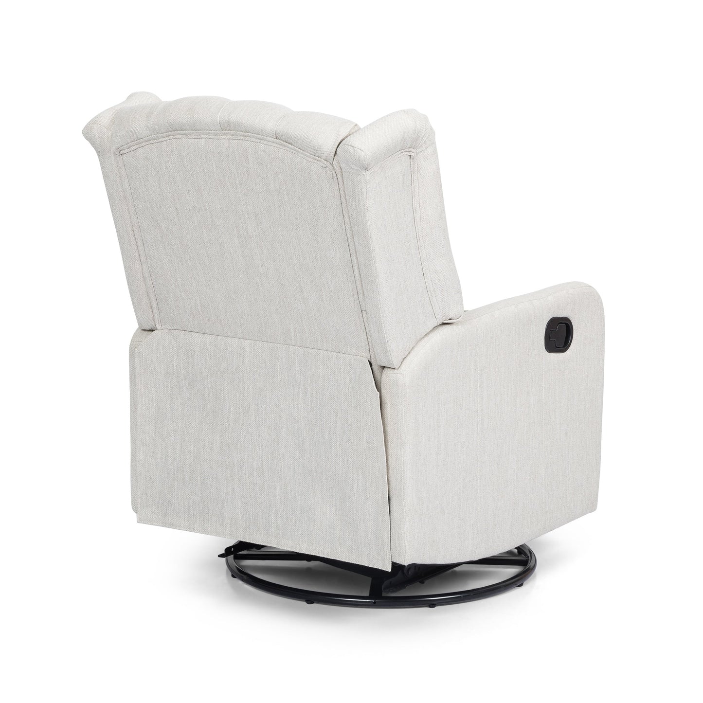 Fauteuil de salon pivotant à 360° de style classique pour salon ou chambre à coucher, inclinable à levier pour la lecture et la détente