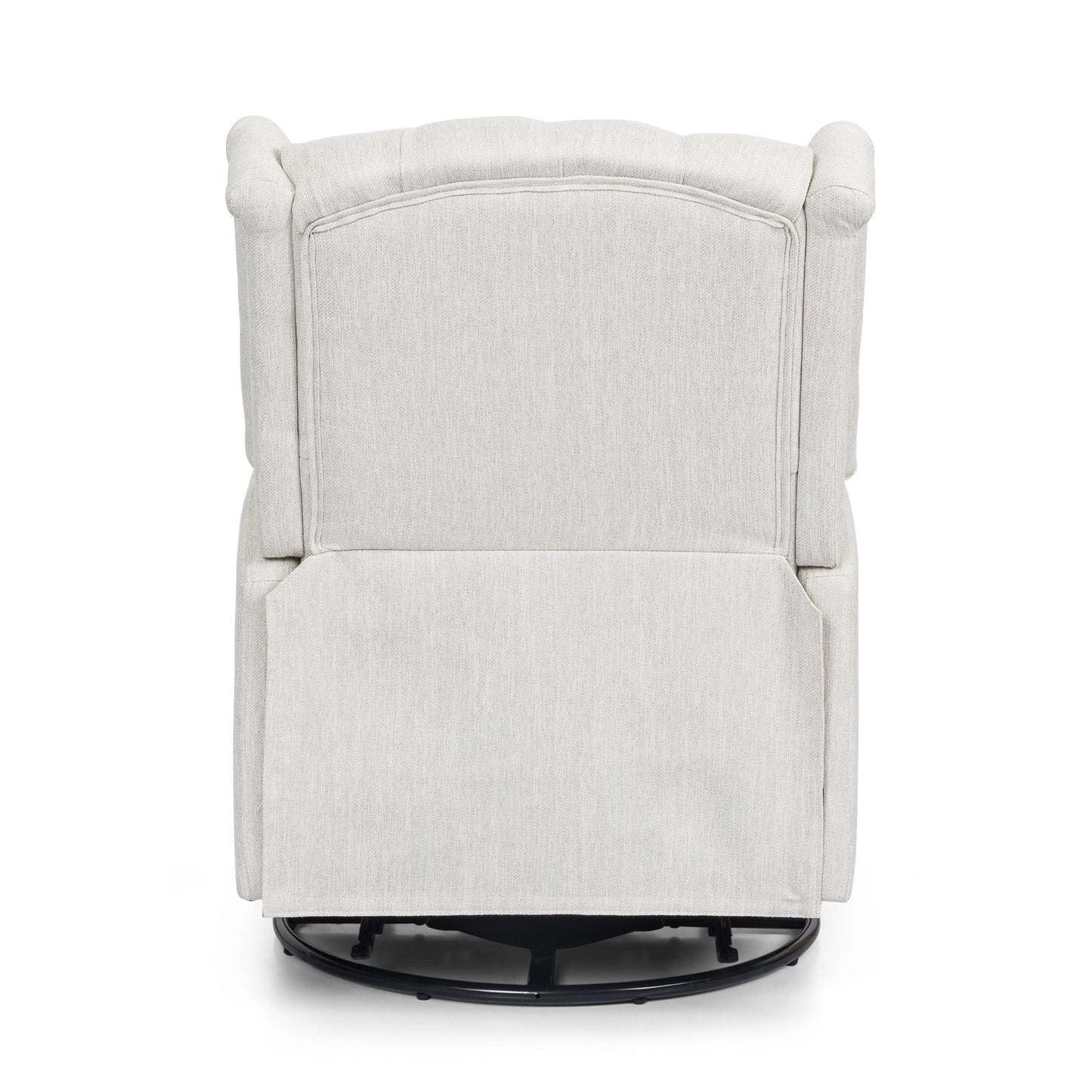 Fauteuil de salon pivotant à 360° de style classique pour salon ou chambre à coucher, inclinable à levier pour la lecture et la détente