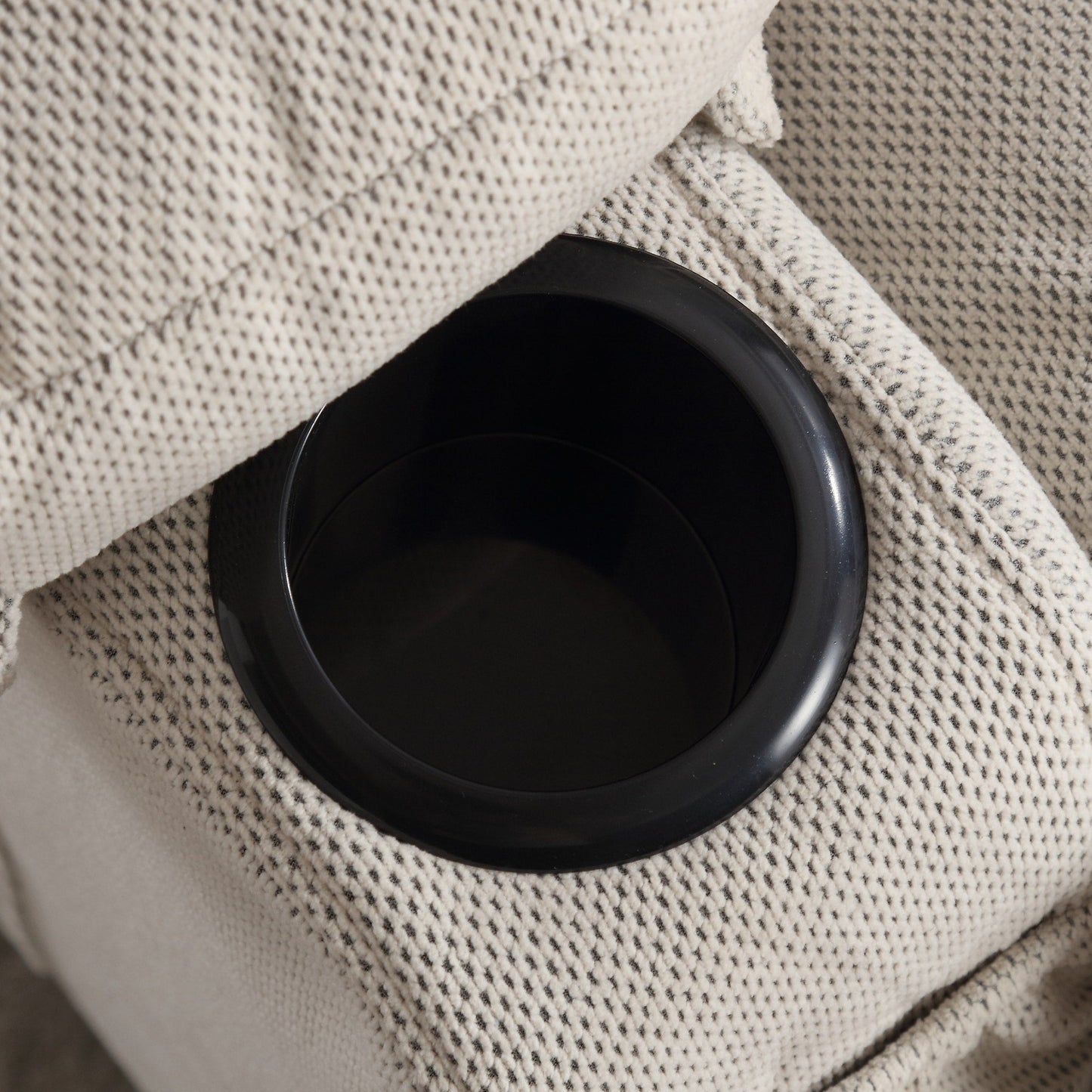 Fauteuil inclinable de massage chauffant pivotant à 360° avec chargement USB, porte-gobelets, rangement latéral et revêtement en polaire moelleux