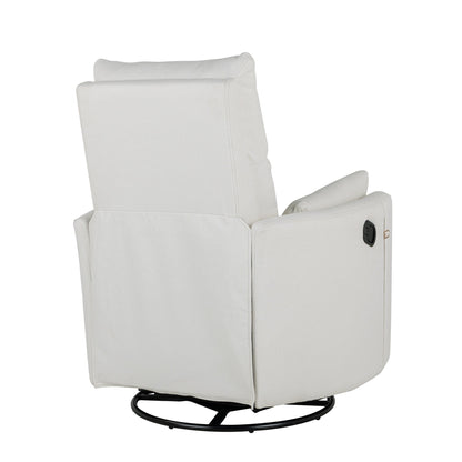 Fauteuil inclinable manuel pivotant à 360° avec dossier basculant et réglable