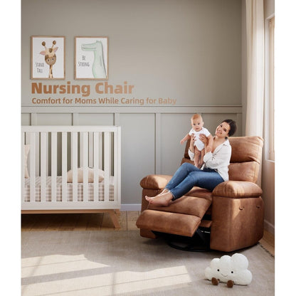 Fauteuils inclinables surdimensionnés pivotants à 360° avec chauffage et massage - Fauteuil inclinable paresseux