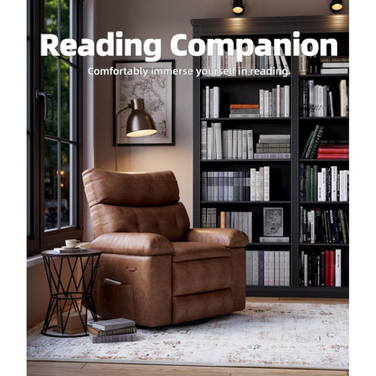 Fauteuils inclinables surdimensionnés pivotants à 360° avec chauffage et massage - Fauteuil inclinable paresseux