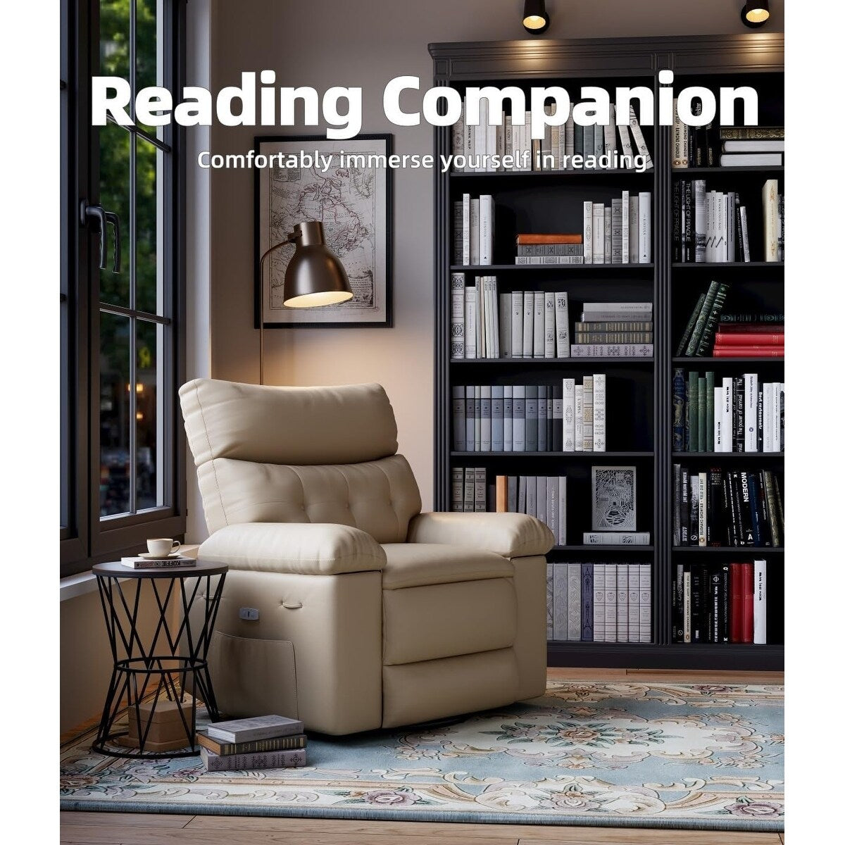 Fauteuils inclinables surdimensionnés pivotants à 360° avec chauffage et massage - Fauteuil inclinable paresseux