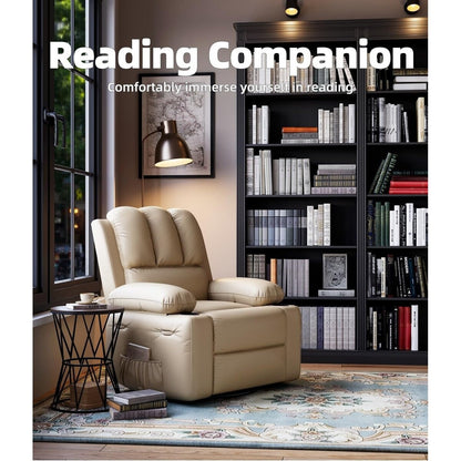 Fauteuils inclinables surdimensionnés pivotants à 360° avec chauffage et massage