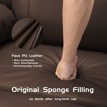 Fauteuils inclinables surdimensionnés pivotants à 360° avec chauffage et massage