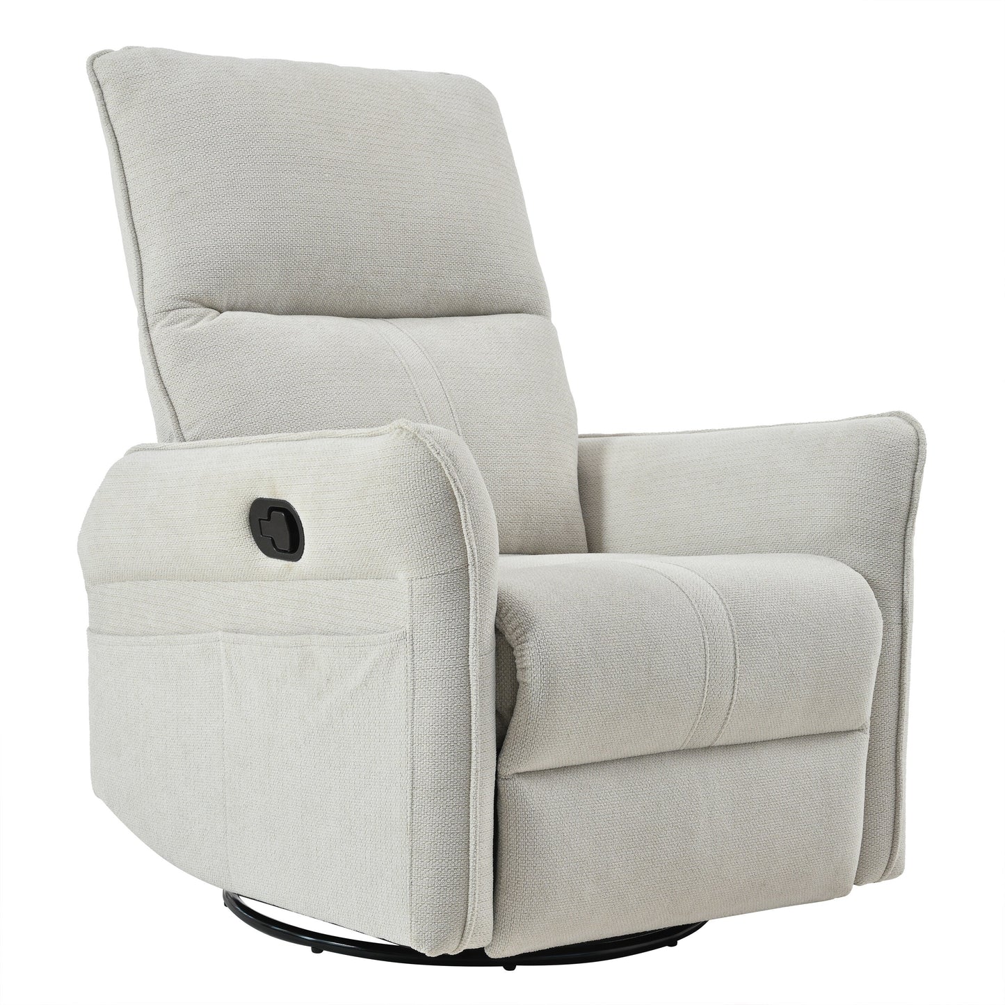 Fauteuil inclinable manuel pivotant à 360° pour salon et chambre à coucher