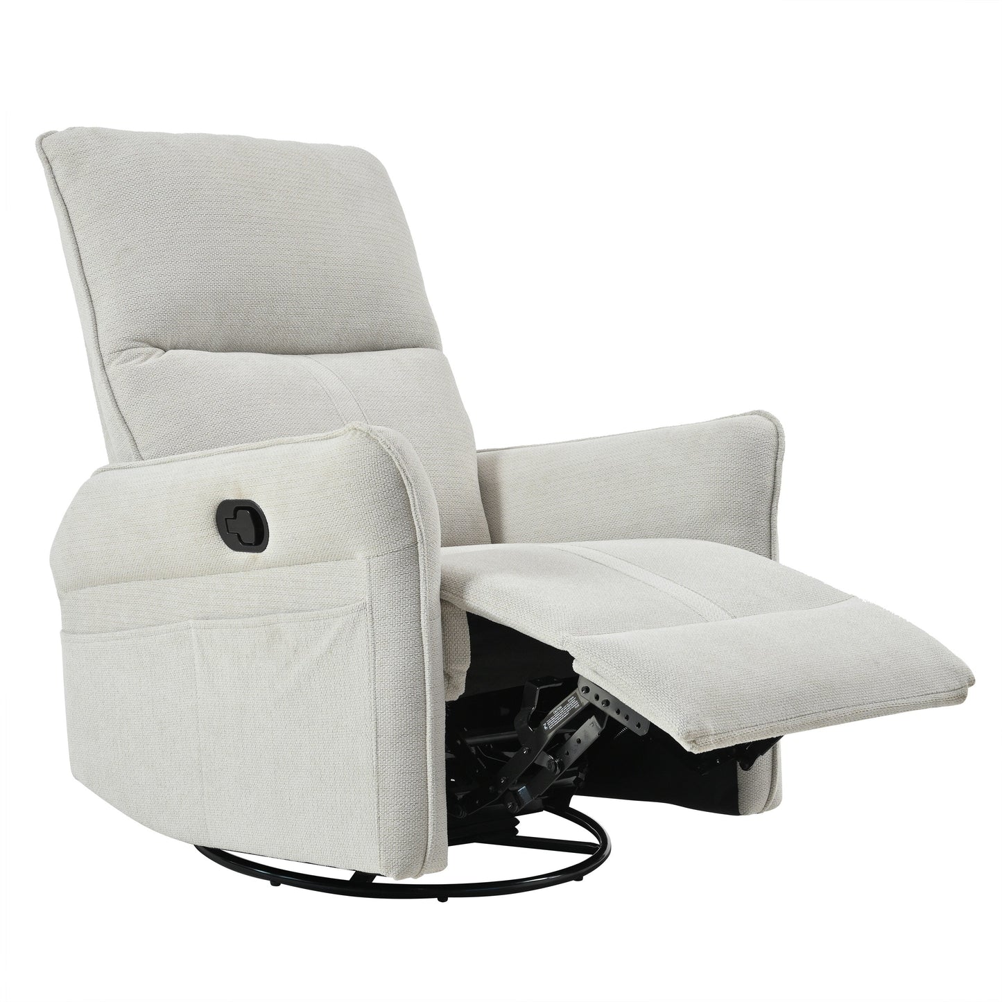 Fauteuil inclinable manuel pivotant à 360° pour salon et chambre à coucher
