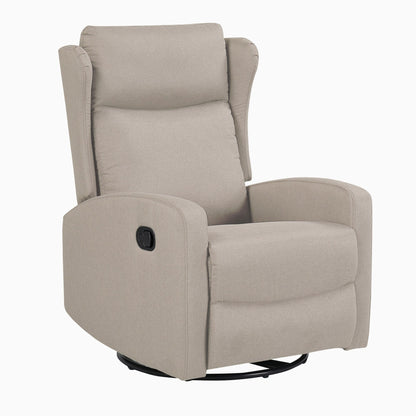 Fauteuil inclinable pivotant à 360° avec dossier réglable sur 3 positions (90°-165°) et mouvement de bascule doux à 30°
