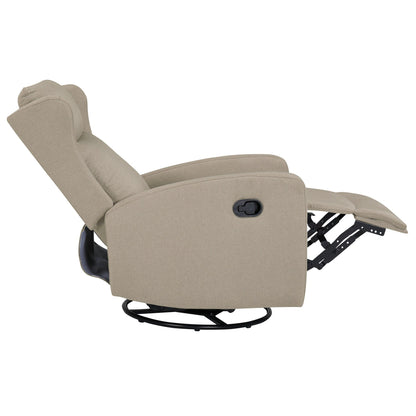 Fauteuil inclinable pivotant à 360° avec dossier à 3 positions et bascule