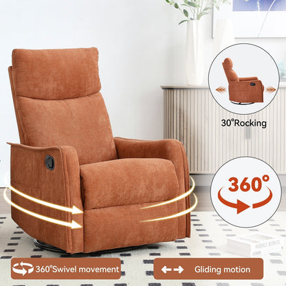 Fauteuil inclinable pivotant à 360° avec massage et chauffage lombaire