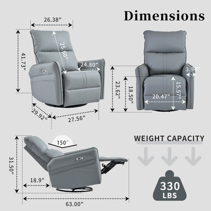 Fauteuil inclinable pivotant à 360°