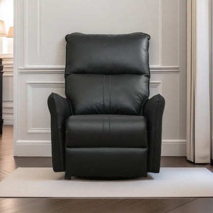 Fauteuil inclinable pivotant à 360°, planeur manuel avec repose-pieds, fauteuil de salon rembourré moderne pour petits espaces, poches latérales
