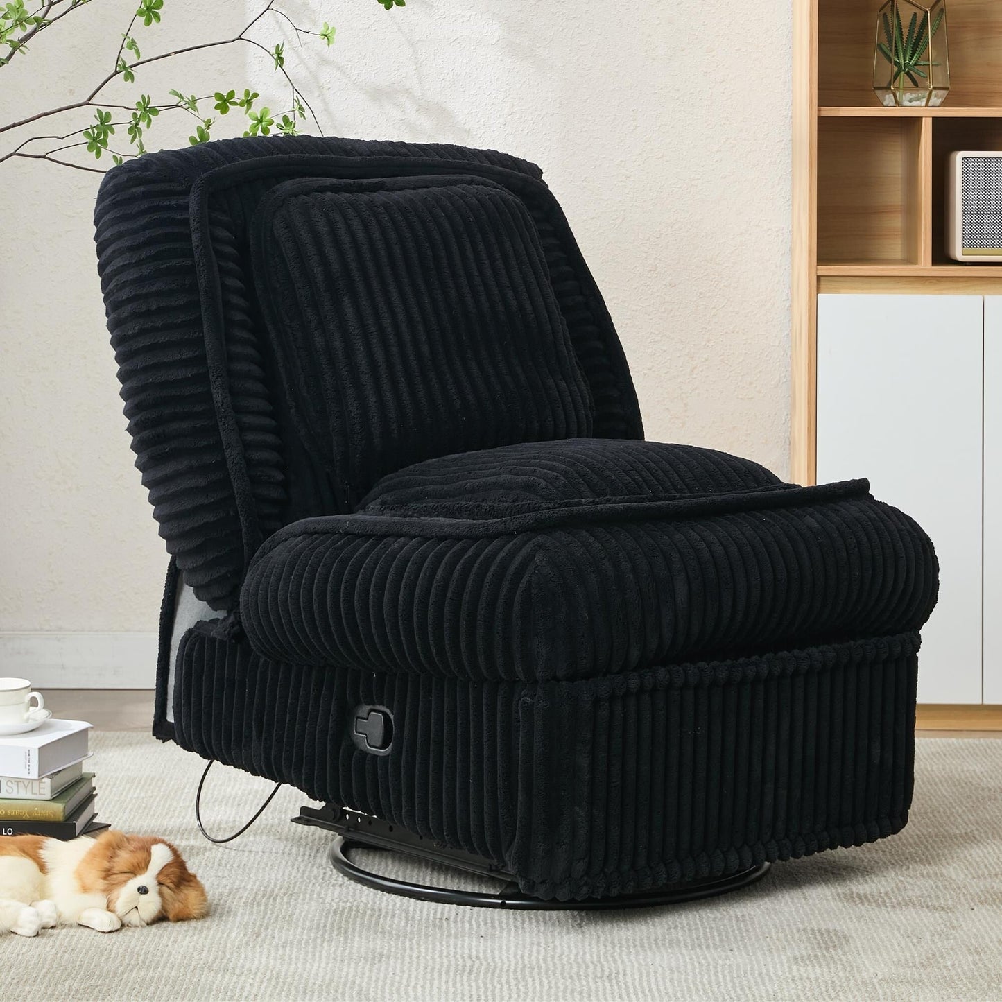 Canapé simple pivotant à 360°, canapé inclinable, fauteuil à bascule manuel sans accoudoirs, salon, bureau