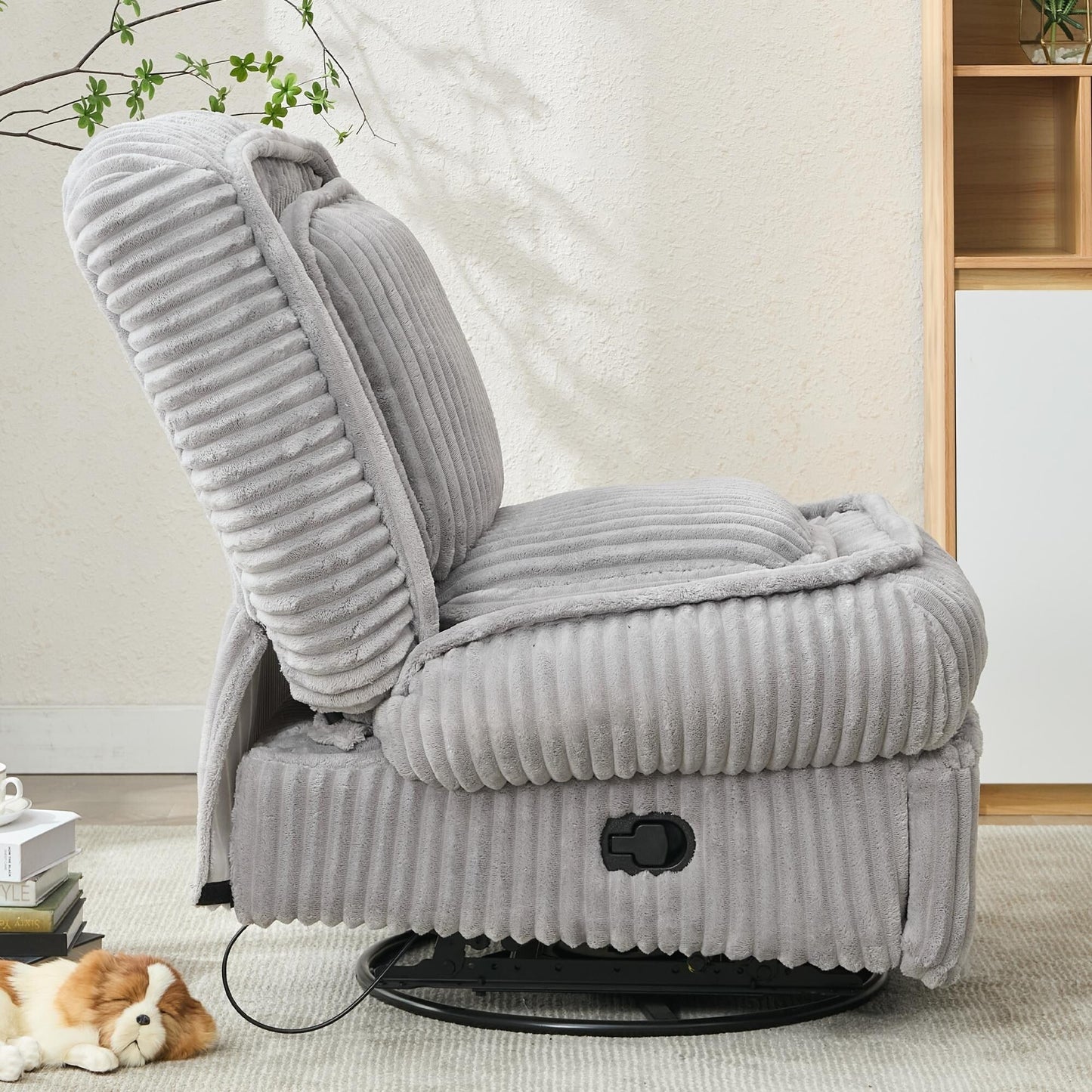 Canapé simple pivotant à 360°, canapé inclinable, fauteuil à bascule manuel sans accoudoirs, salon, bureau