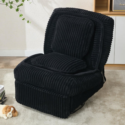 Canapé simple pivotant à 360°, canapé inclinable, fauteuil à bascule manuel sans accoudoirs, salon, bureau