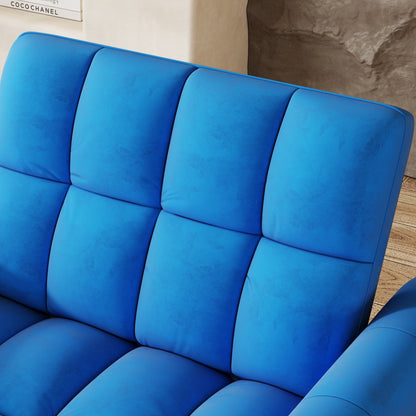 Canapé-lit pliable de grande taille de 38,2 pouces, canapé simple en velours moderne, canapé-lit avec dossier réglable