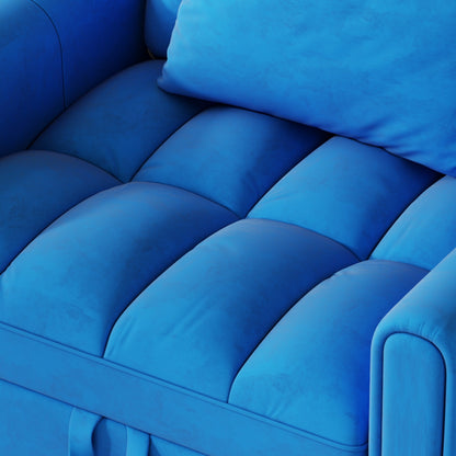 Canapé-lit pliable de grande taille de 38,2 pouces, canapé simple en velours moderne, canapé-lit avec dossier réglable