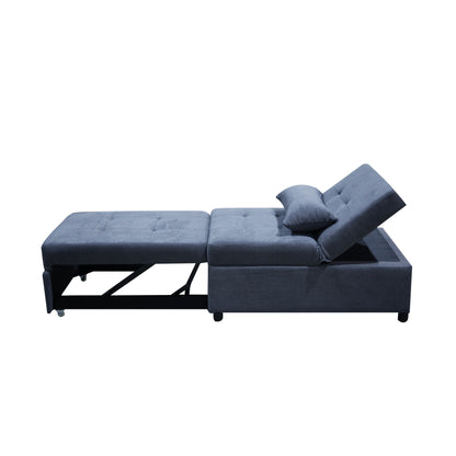 Canapé-lit ottoman simple pliable de 39,8 pouces avec dossier réglable et oreillers pour le salon