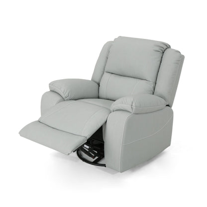 Fauteuil inclinable standard pivotant manuel en similicuir de 39 po de large