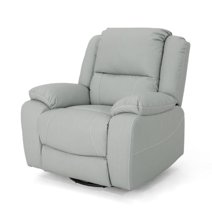 Fauteuil inclinable standard pivotant manuel en similicuir de 39 po de large