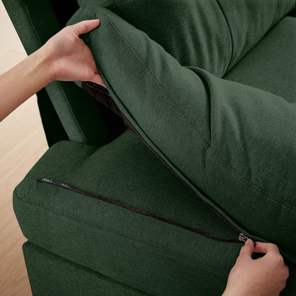 Canapé sectionnel 4 places en U avec méridienne double pour salon