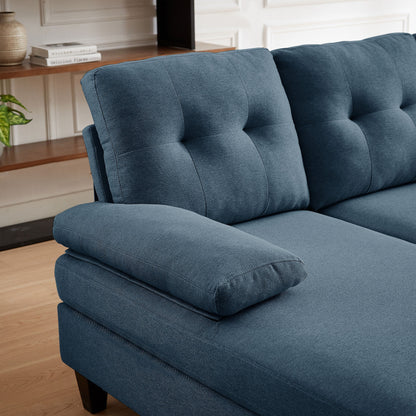 Canapé sectionnel 4 places en U avec méridienne double pour salon