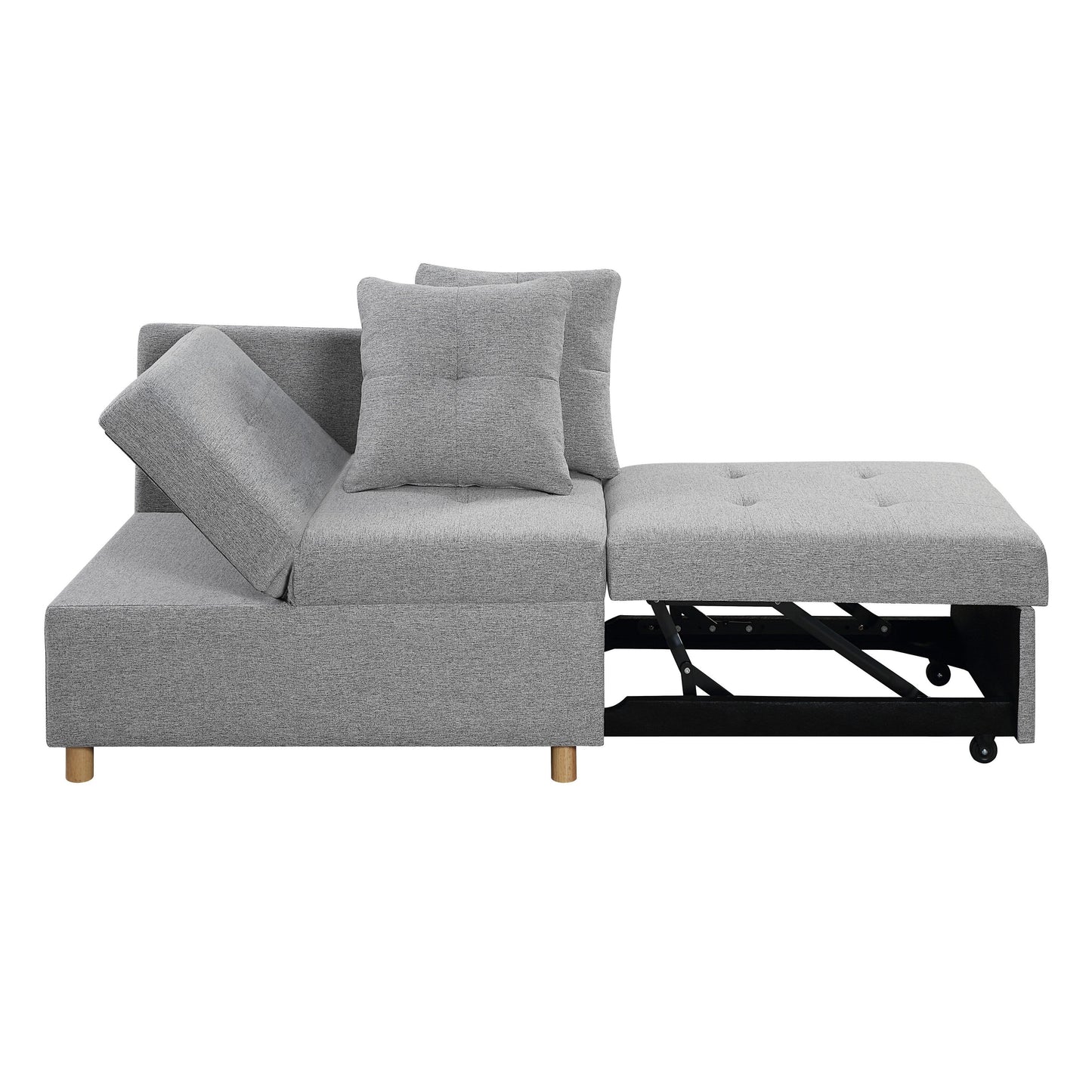 Canapé-lit convertible 4 en 1 avec dossier réglable