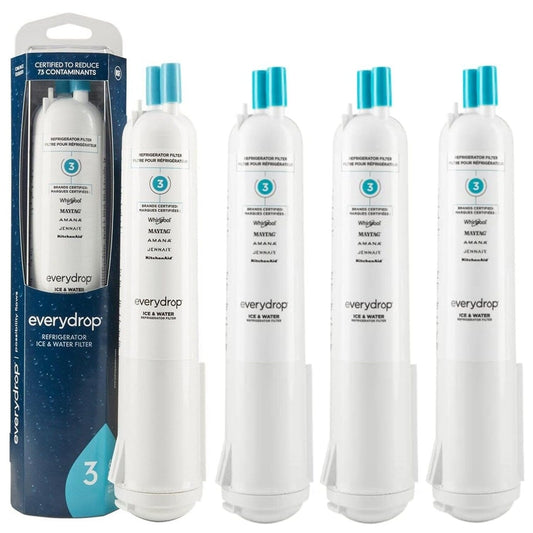 Lot de 4 filtres à eau et à glace Everydrop pour réfrigérateur 1, EDR3RXD1