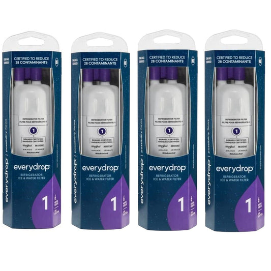 Lot de 4 filtres à eau et à glace Everydrop pour réfrigérateur 1, EDR1RXD1