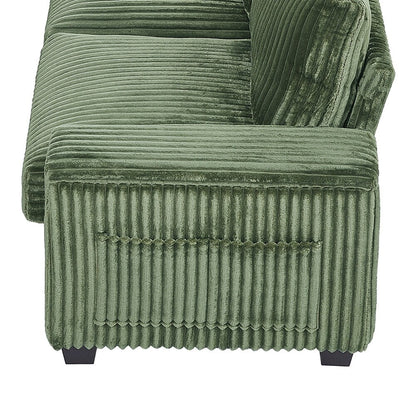 Canapé 4 places en velours côtelé