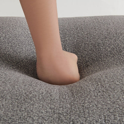 Canapé 4 places avec coussins d'assise en éponge pure et repose-pieds amovible comprenant 3 coussins décoratifs